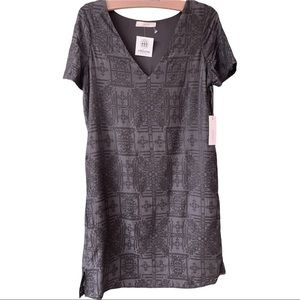 NWT Revolve CAPULET Embroidered Textured Detail SHIFT Lined Black Dress Size XS